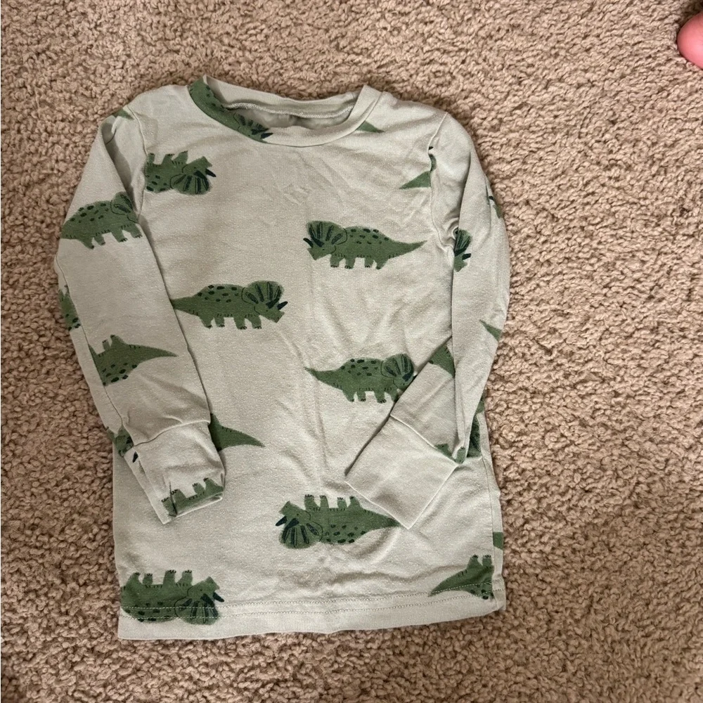 Carter's Green Dinosaur PJ set - Picture 1 of 3